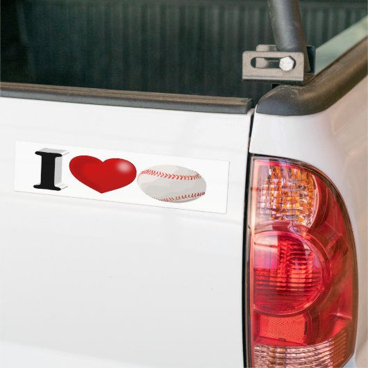 Baseball Fan Bumpersticker (Op Truck)