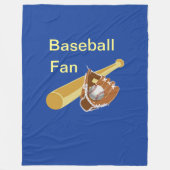Baseball Fan Fleece Deken (Voorkant)