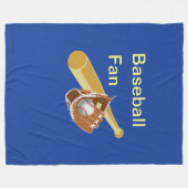 Baseball Fan Fleece Deken (Voorkant (Horizontaal))