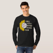 Baseball fan for girlfriend boyfriend dad son mom t-shirt (Voorkant volledig)