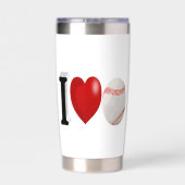 Baseball Fan Geïsoleerde Drinkbeker (Achterkant)