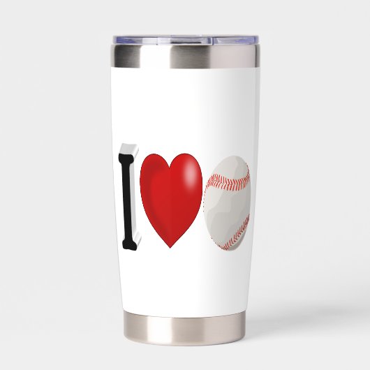 Baseball Fan Geïsoleerde Drinkbeker (Voorkant)