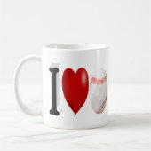 Baseball Fan halve tekst Koffiekoffie Mok (Links)