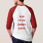  Baseball Fan - Jouw tekst - T-shirt (Achterkant)