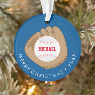 Baseball Fan Kind Foto Ornament
