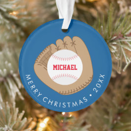 Baseball Fan Kinder Foto Ornament