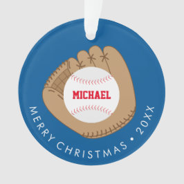 Baseball Fan Kinder Foto Ornament