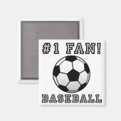 Baseball Fan not Funny Fridge Magnet (Voorkant / Achterkant)