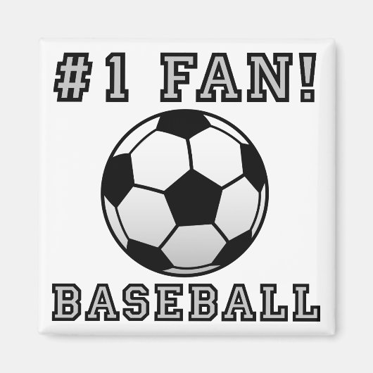 Baseball Fan not Funny Fridge Magnet (Voorkant)