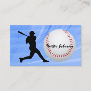 Baseball Fan of Player Batter silhouette honkbal Visitekaartje