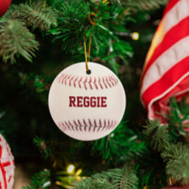 Baseball Fan Personalized Ornament
