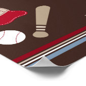 Baseball Fan Personated Kind Wall Art Poster (Hoek)