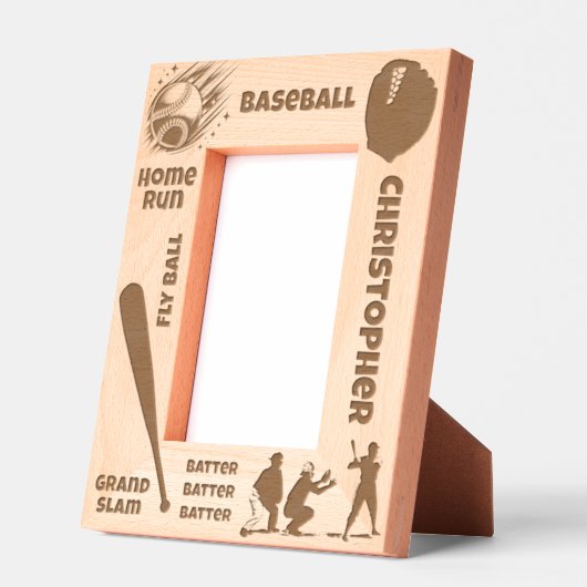Baseball Fan Player Custom Name Gegraveerde Lijstjes (Links)