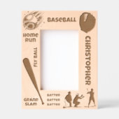 Baseball Fan Player Custom Name Gegraveerde Lijstjes (Voorkant)