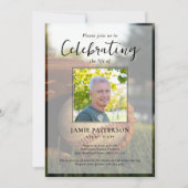 Baseball Fan Player Life Celebration Photo Funeral Kaart (Voorkant)