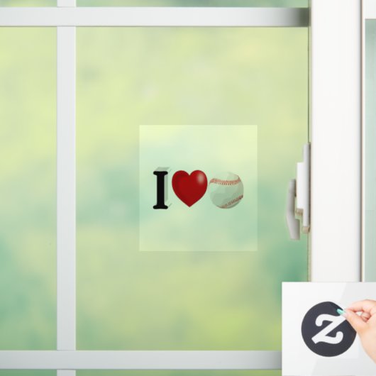 Baseball Fan Raamsticker (Huis)