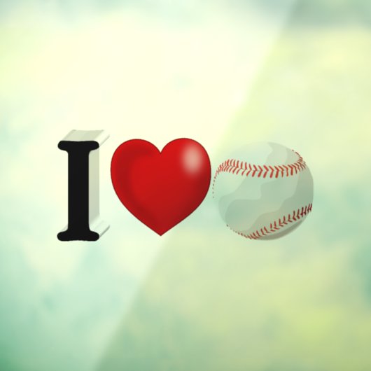 Baseball Fan Raamsticker (Vel 3)