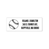 Baseball Fan Return Address Rubber Stamp Rubberstempel (Afrduk)