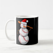 Baseball Fan Snowman Funny Christmas Gift  Koffiemok (Links)