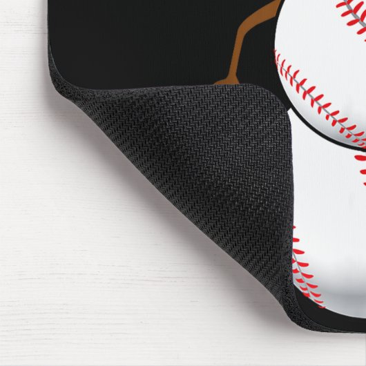 Baseball Fan Snowman Funny Christmas Gift  Muismat (Hoek)