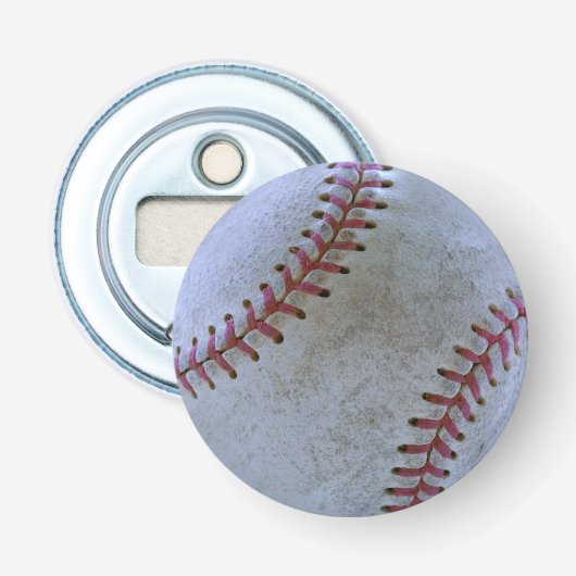 Baseball Fan-tastic_Battered ball_Authentic Scuff Button Flesopener (Voorkant)