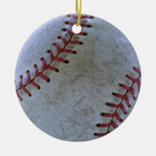 Baseball Fan-tastic_Battered Ball_autograaf gereed Keramisch Ornament
