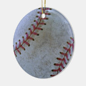 Baseball Fan-tastic_Battered Ball_autograaf gereed Keramisch Ornament (Links)