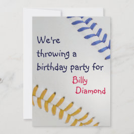 Baseball Fan-tastic_Color Laces_go_bl Party Kaart