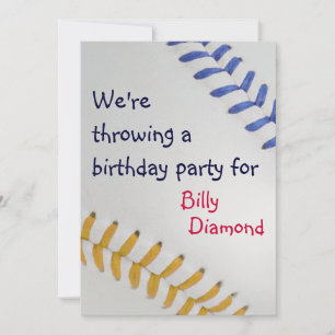 Baseball Fan-tastic_Color Laces_go_bl Party Kaart