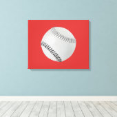 Baseball Fan-tastic_Color Laces_gy_bk Canvas Afdruk (Insitu (Houten vloer))