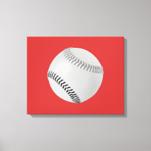 Baseball Fan-tastic_Color Laces_gy_bk Canvas Afdruk