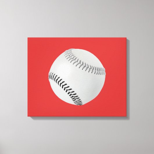 Baseball Fan-tastic_Color Laces_gy_bk Canvas Afdruk (Voorkant)