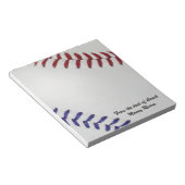 Baseball Fan-tastic_Color Laces_nb_dr_personalized Notitieblok (Schuin)