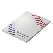Baseball Fan-tastic_Color Laces_nb_dr_personalized Notitieblok (Linkerzijde)