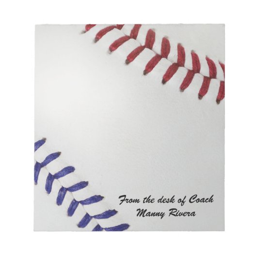 Baseball Fan-tastic_Color Laces_nb_dr_personalized Notitieblok (Voorkant)