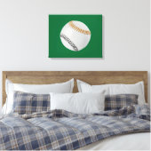 Baseball Fan-tastic_Color Laces_og_bk Canvas Afdruk (Insitu (Slaapkamer))