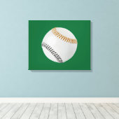 Baseball Fan-tastic_Color Laces_og_bk Canvas Afdruk (Insitu (Houten vloer))