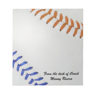 Baseball Fan-tastic_Color Laces_og_bl_gepersonalis Notitieblok