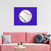 Baseball Fan-tastic_Color Laces_pk_bk Canvas Afdruk (Insitu (Woonkamer))