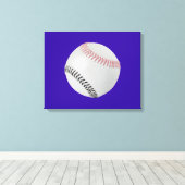 Baseball Fan-tastic_Color Laces_pk_bk Canvas Afdruk (Insitu (Houten vloer))