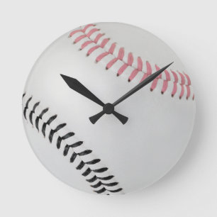 Baseball Fan-tastic_Color Laces_pk_bk Ronde Klok