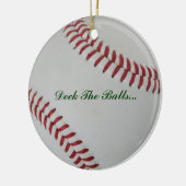 Baseball Fan-tastic_Deck de ballen Keramisch Ornament (Links)
