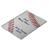 Baseball Fan-tastic_pitch perfect_gepersonaliseerd Notitieboek (Linkerzijde)