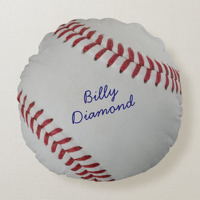 Baseball Fan-tastic_pitch perfect_gepersonaliseerd Rond Kussen (Voorkant)