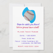 Baseball Fan-tastic_sport thema verjaardagsfeest Kaart (Achterkant)