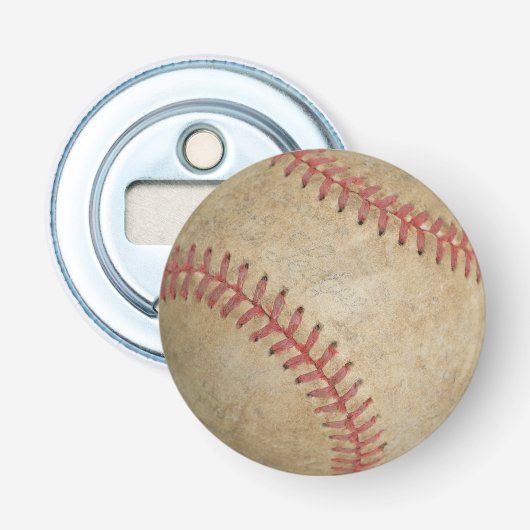 Baseball Fan-tastic_vies ball_old school Button Flesopener (Voorkant)