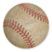 Baseball Fan-tastic_vies ball_old school Keramische Knop (Voorkant)