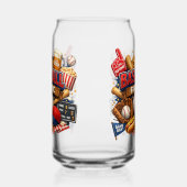 Baseball fanatic blikvorm glas (Rechts)