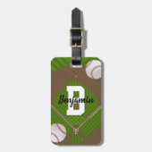 Baseball Fans Bagagelabel (Voorkant verticaal)