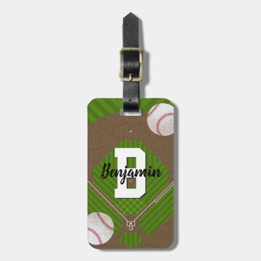 Baseball Fans Bagagelabel (Voorkant verticaal)